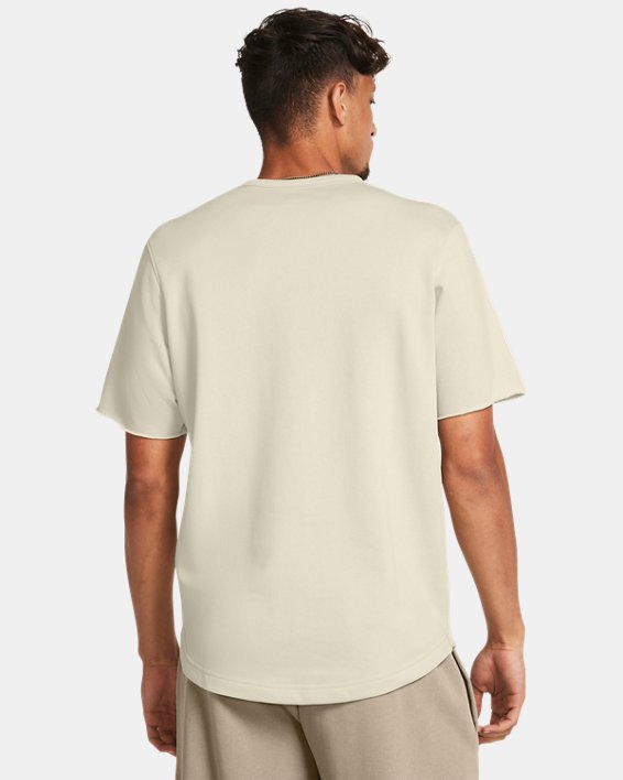 Camiseta de manga corta con bloque de color UA Rival Terry para hombre, Brown, pdpMainDesktop image number 1